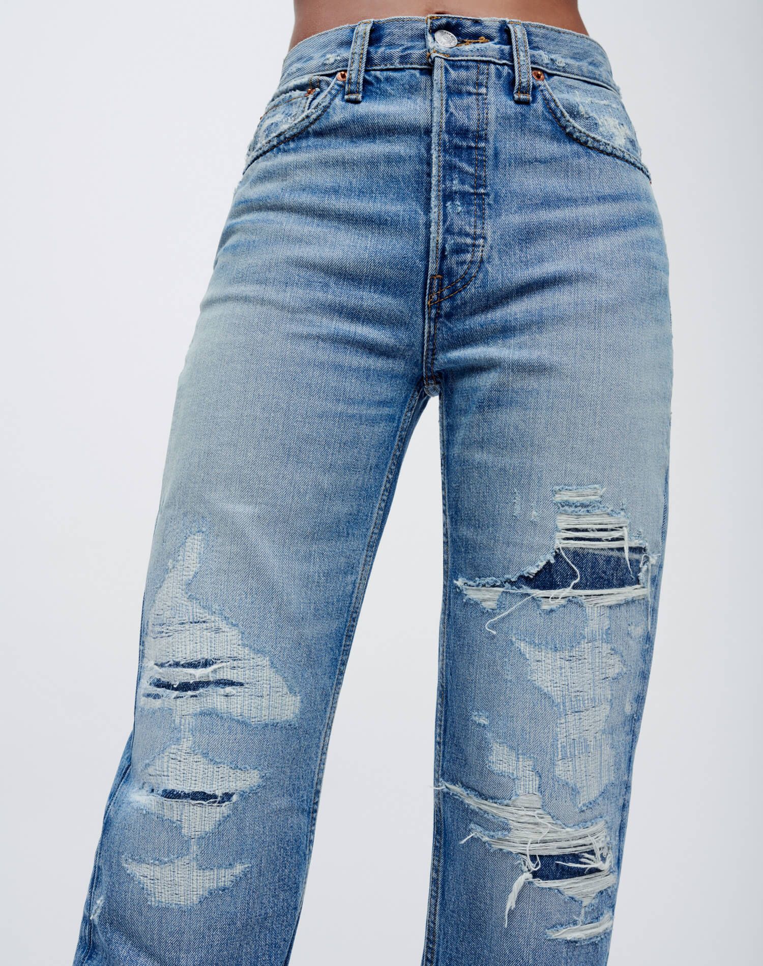 High Rise Loose - Mended Destroy sold by Re/Done product image thumbnail 5