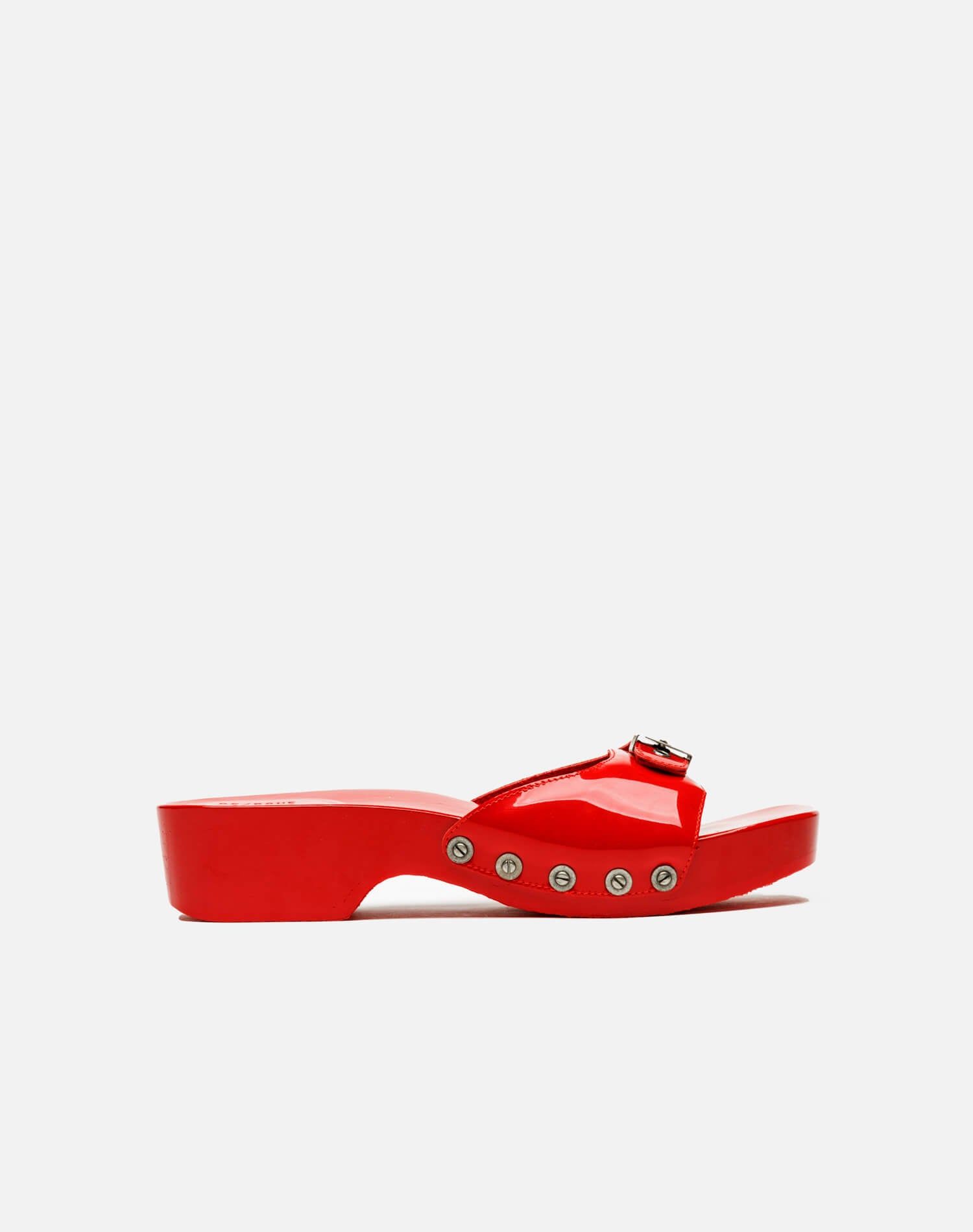 Dr. Scholl's Clog Sandal - Red Patent sold by Re/Done