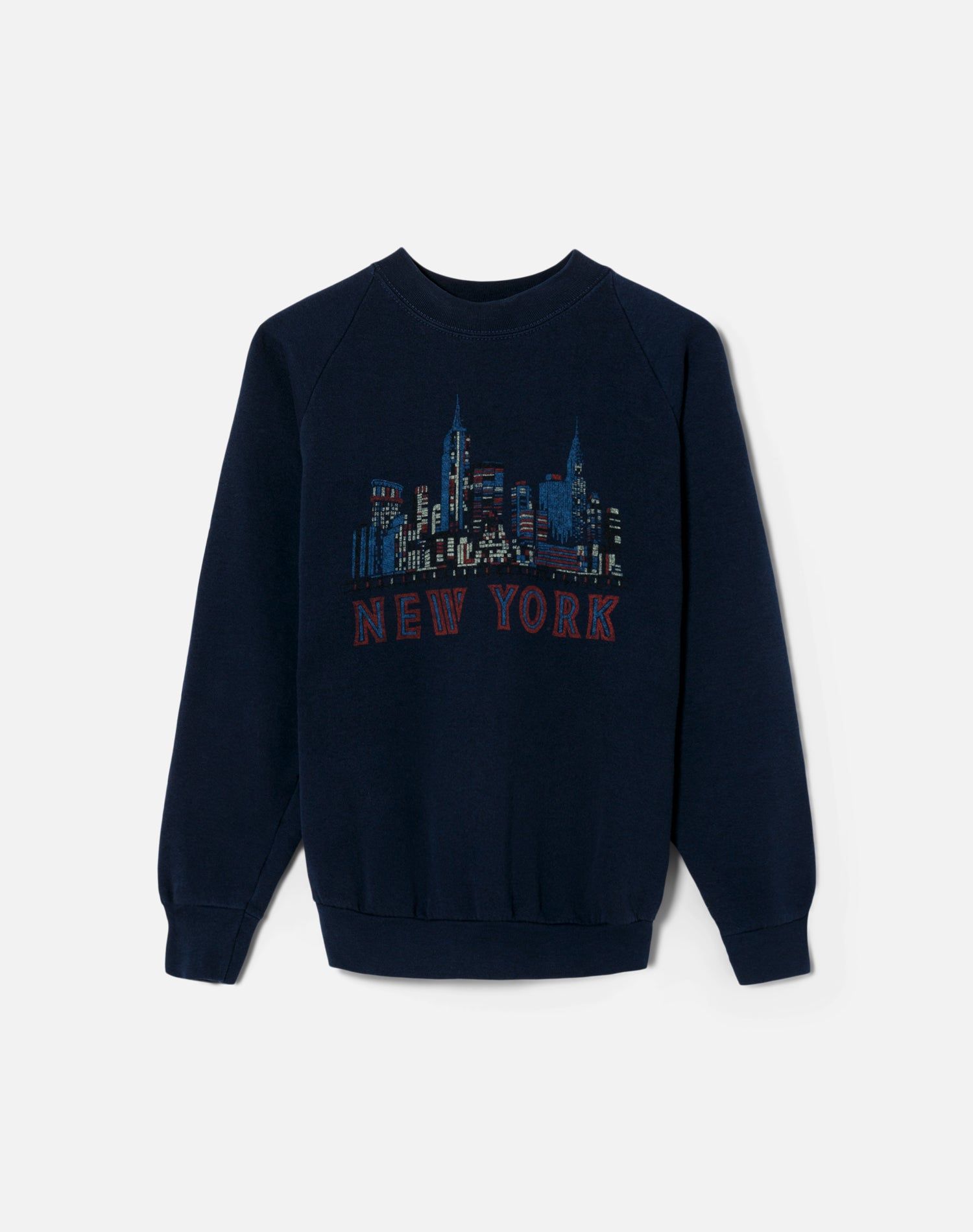Upcycled "NY" Sweatshirt - Navy sold by Re/Done