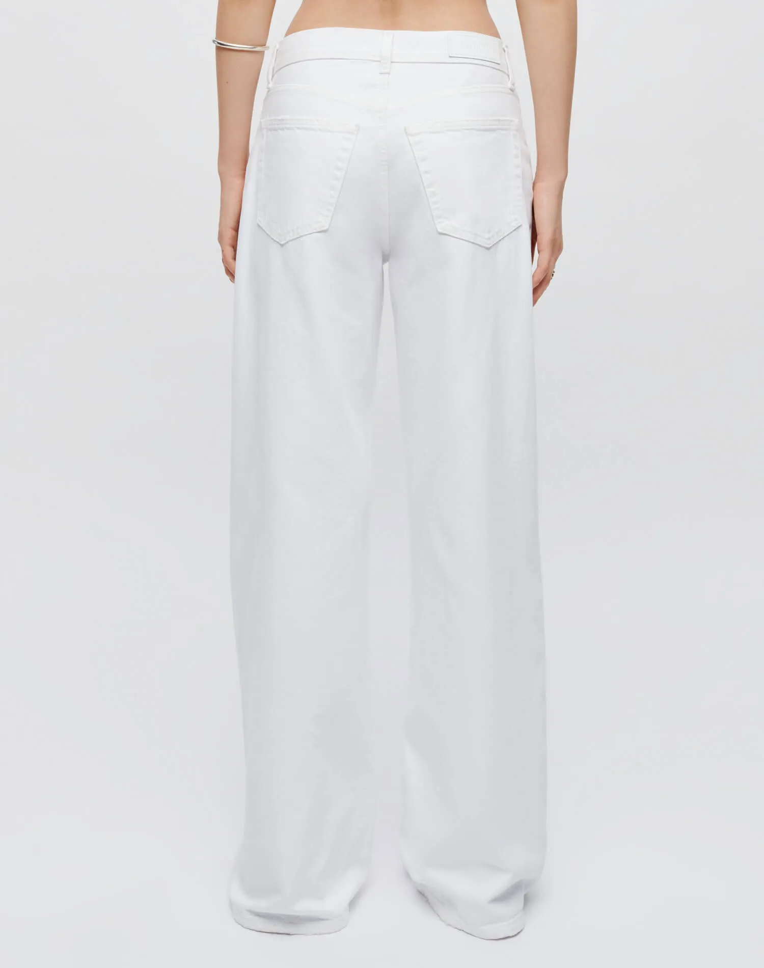 Mid Rise Palazzo - White sold by Re/Done product image thumbnail 4