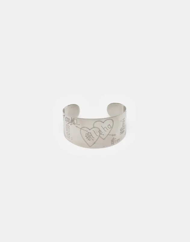 40s Aluminum Aloha Bracelet made by Re/Done