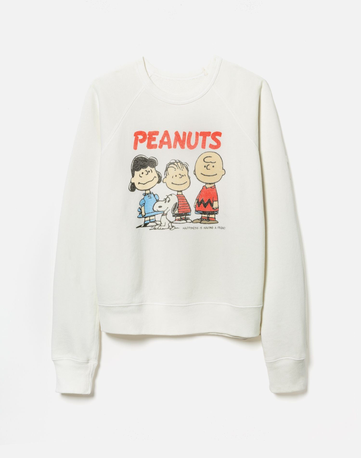 Classic Raglan "Peanuts" Crewneck - Off White sold by Re/Done