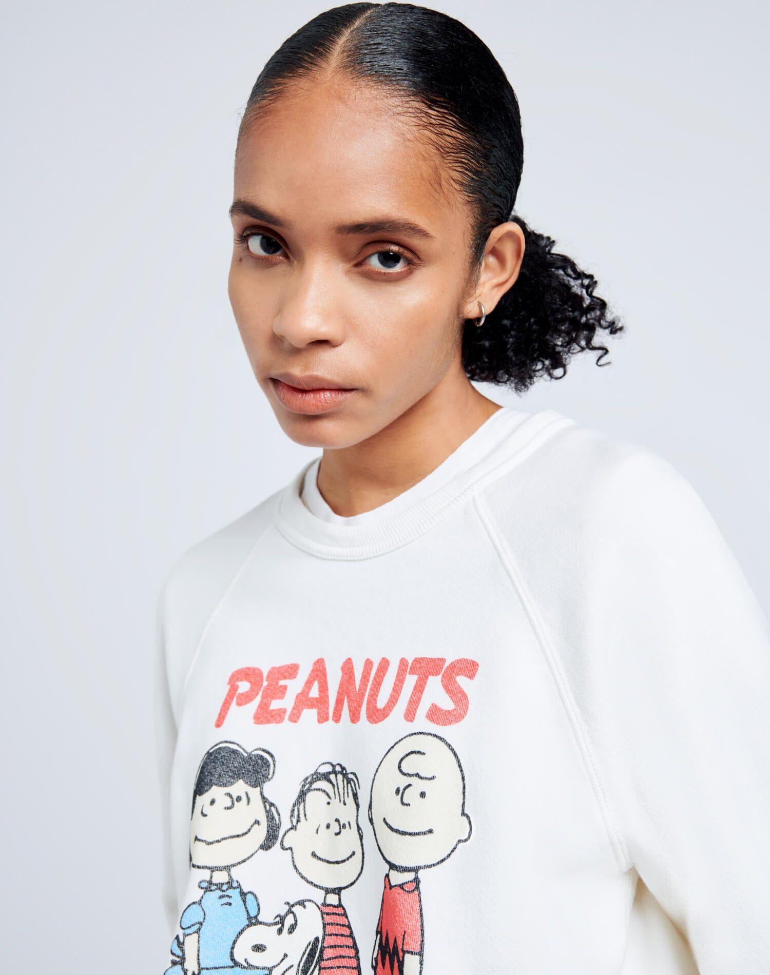 Classic Raglan "Peanuts" Crewneck - Off White sold by Re/Done product image thumbnail 5