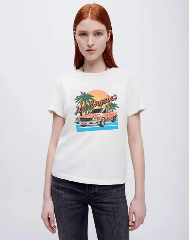 Classic "LA Drive" Tee  -  Vintage White sold by Re/Done