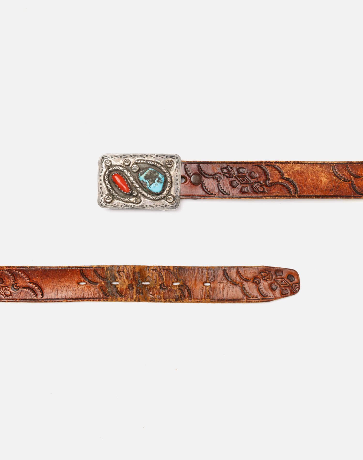 70s Two Stone Navajo Belt - #364 sold by Re/Done product image thumbnail 5