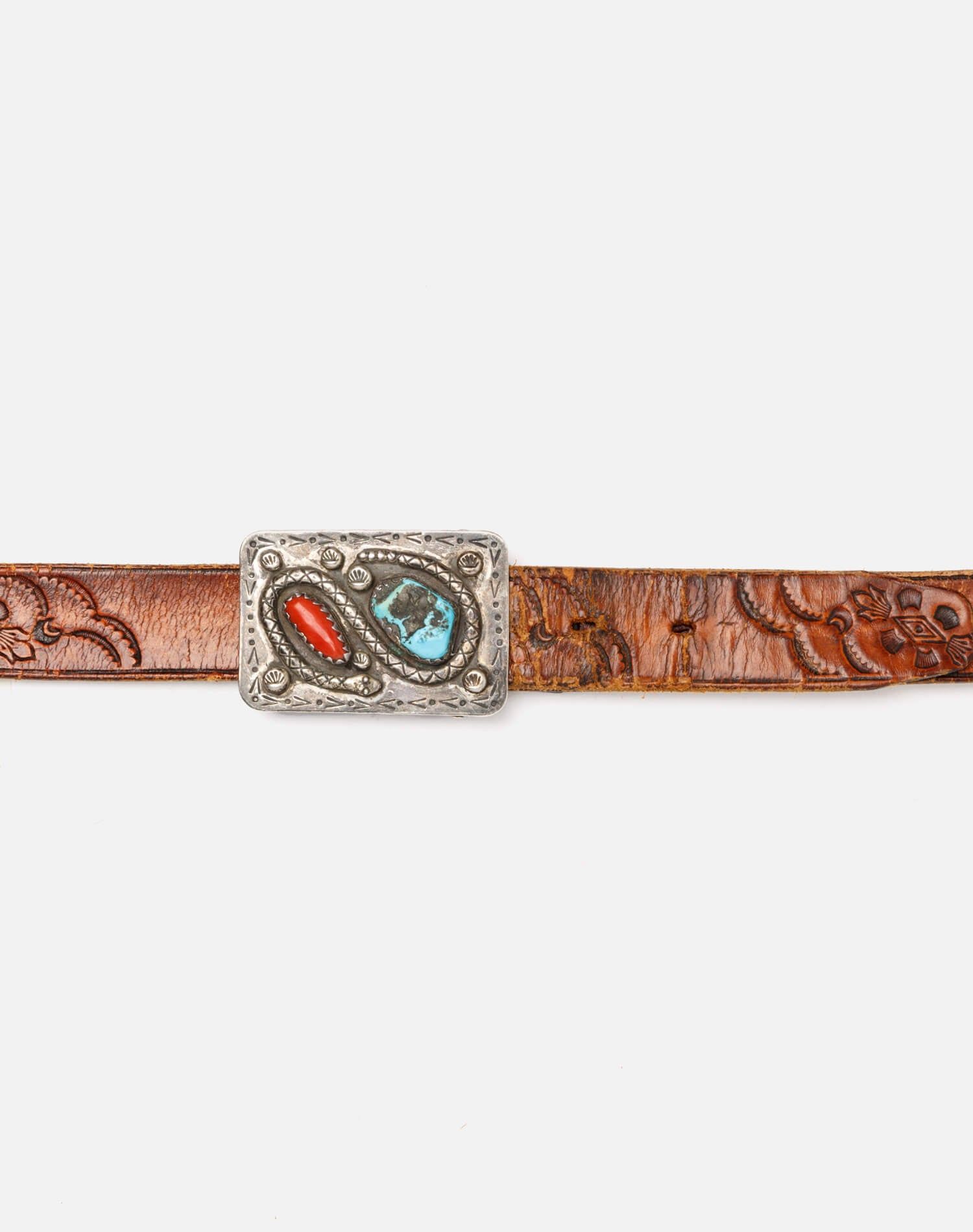 70s Two Stone Navajo Belt - #364 sold by Re/Done product image thumbnail 4