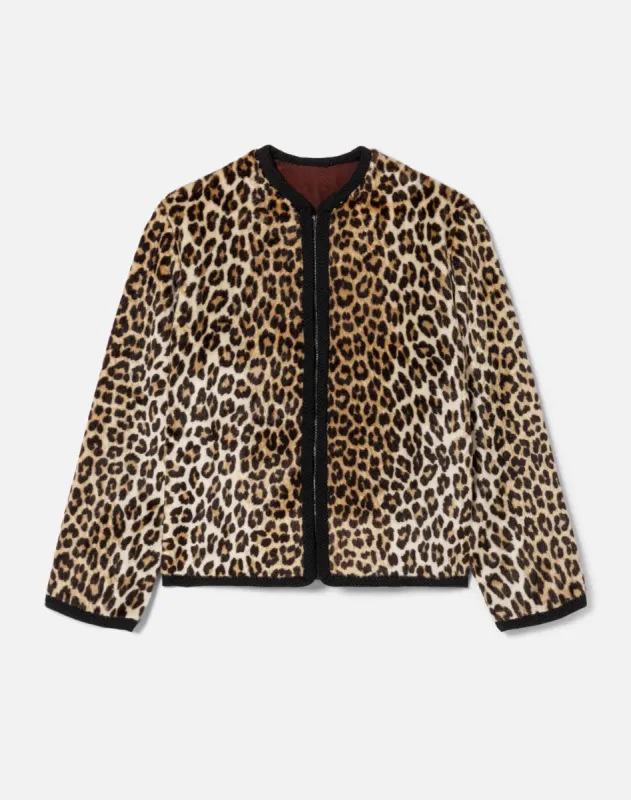 50s Fuzzy Leopard Jacket - #15 made by Re/Done