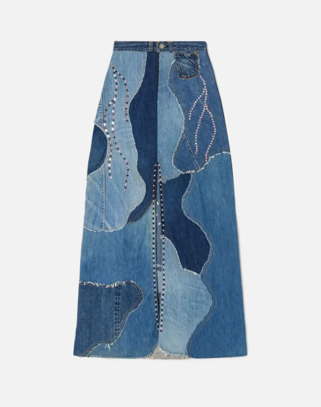 60s Love Melody Upcycled Skirt - #4 sold by Re/Done