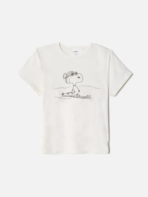 Classic "Ski Snoopy" Tee -  Vintage White sold by Re/Done
