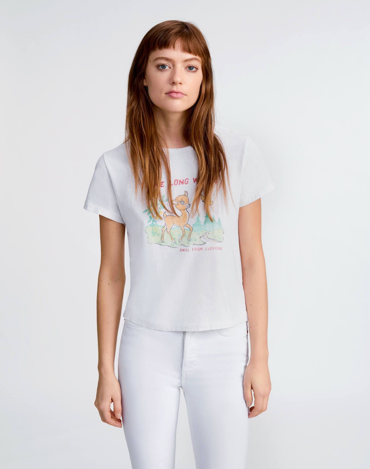 Classic "Long Walks" Tee - Vintage White sold by Re/Done product image thumbnail 3