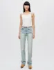 Hanes Pointelle Square Neck Tank - Vintage White sold by Re/Done