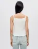 Hanes Pointelle Square Neck Tank - Vintage White sold by Re/Done