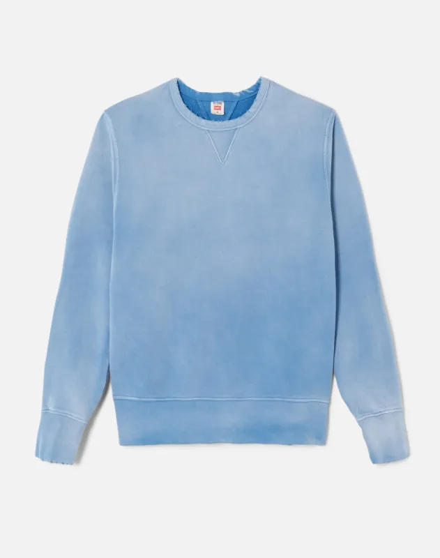 Locker Sweatshirt - Sun Faded Dusty Blue made by Re/Done