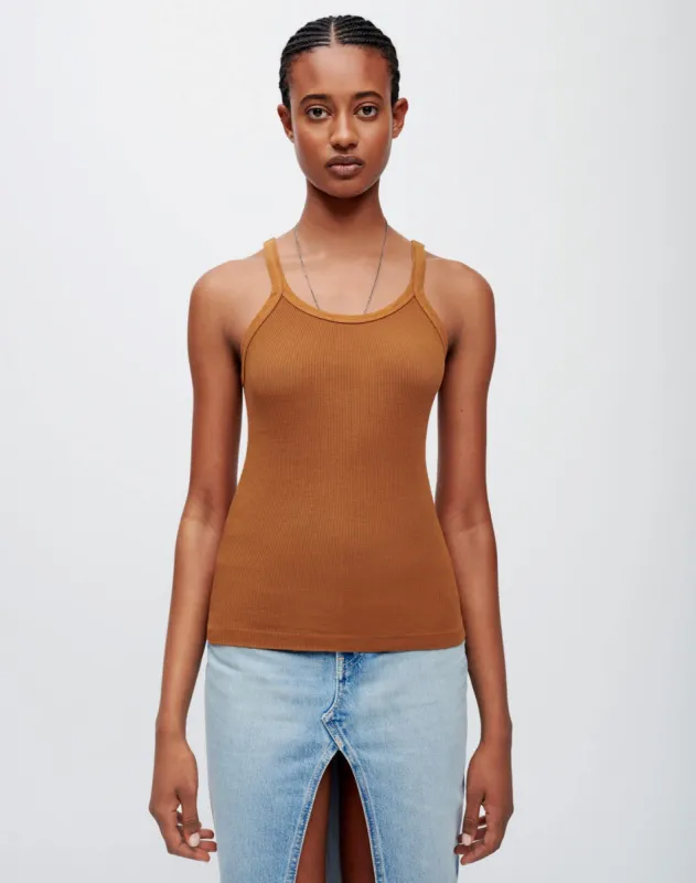 Ribbed Tank - Ginger sold by Re/Done