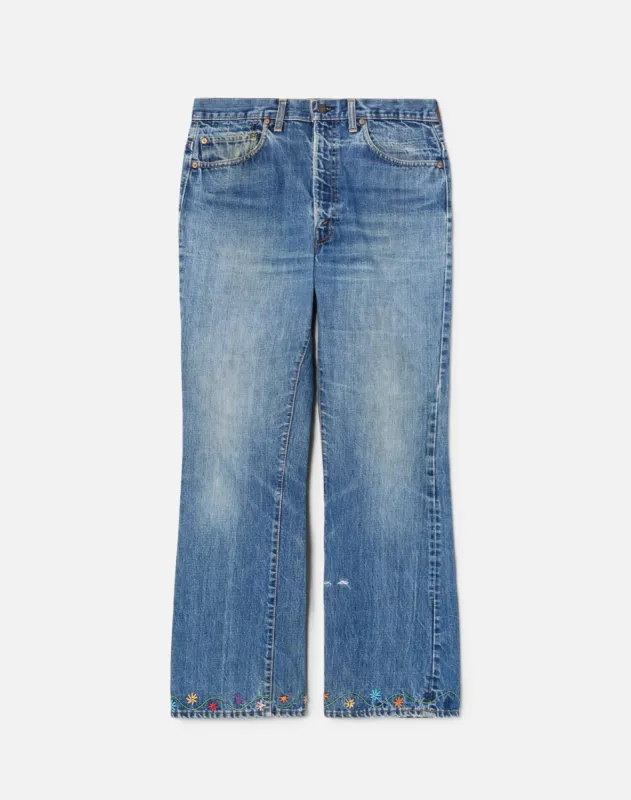 70s Levi's 517 with Embroidery Size 30 sold by Re/Done