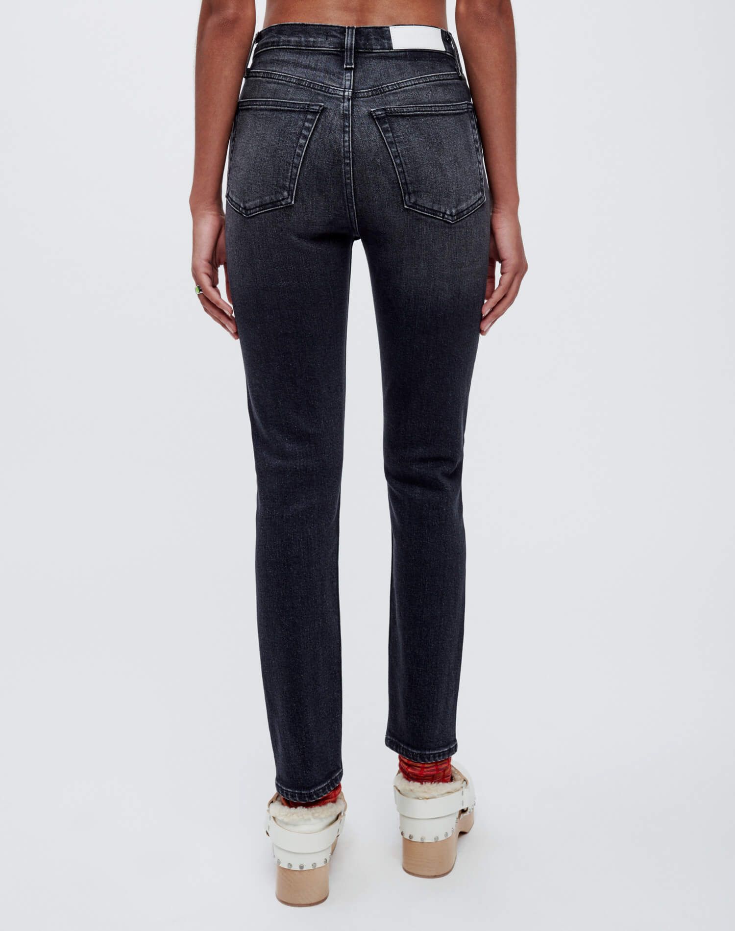 Extra Stretch High Rise Ankle Crop - Onyx Fade sold by Re/Done product image thumbnail 4