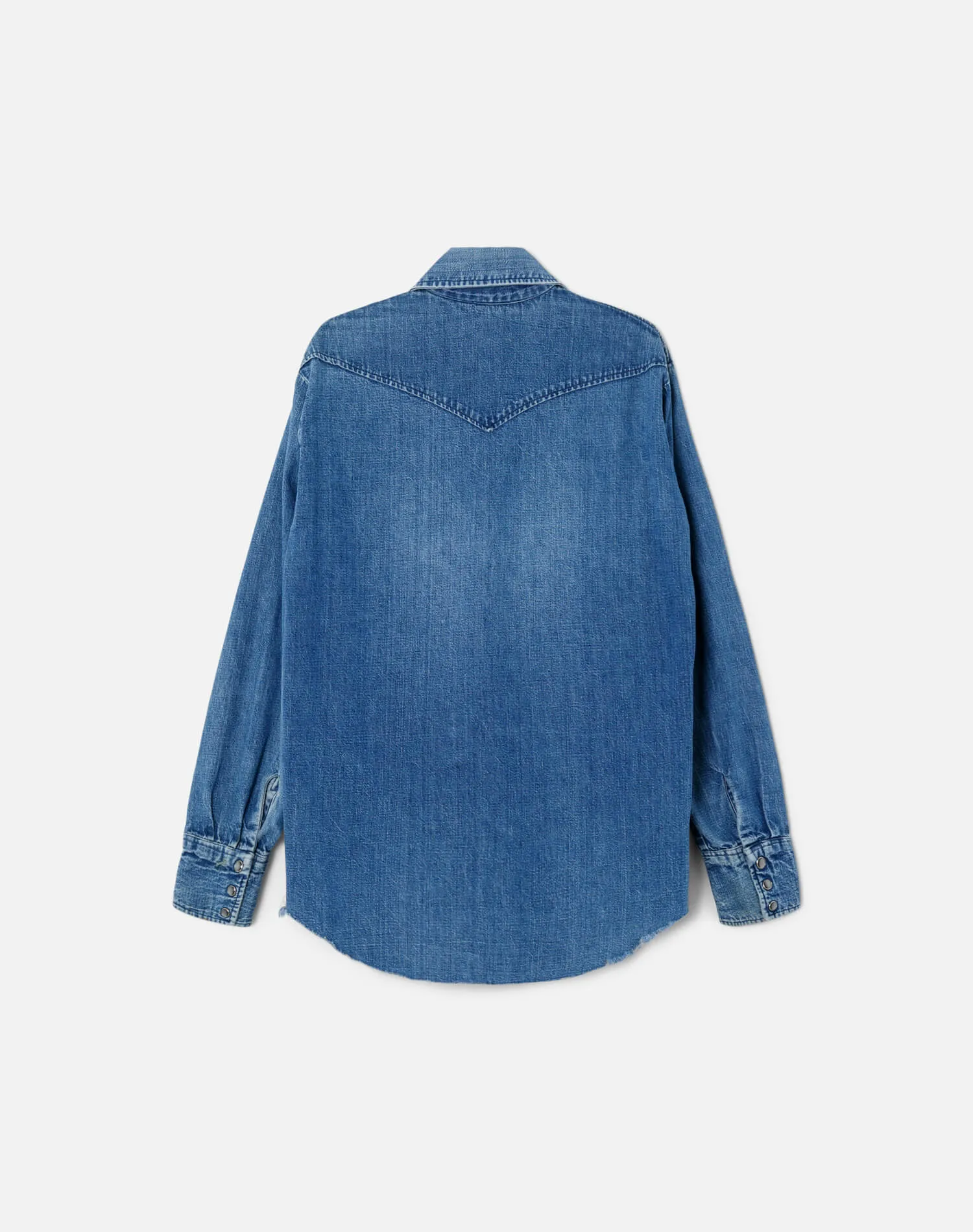 80s Denim Snap Front Shirt sold by Re/Done product image thumbnail 2