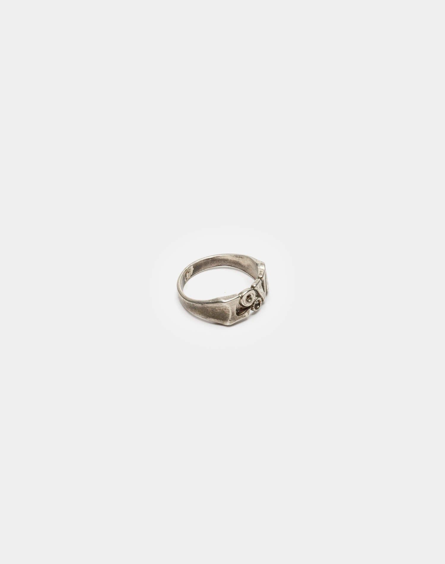 70s Sterling Cast Love Ring sold by Re/Done product image thumbnail 2