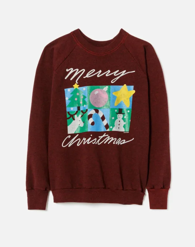 Upcycled Holiday Sweatshirt - Assorted Heathered made by Re/Done