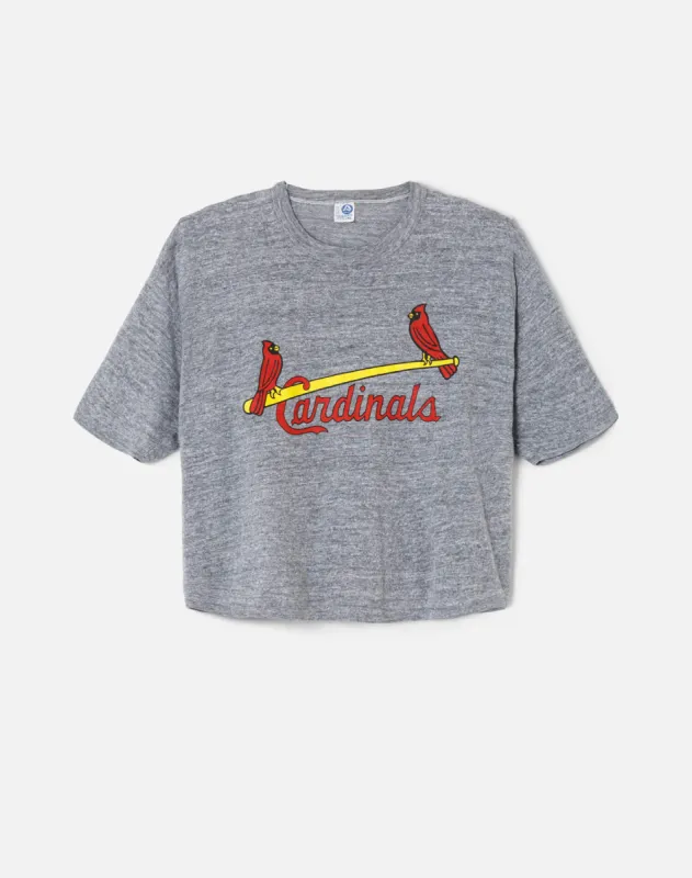 80s Cardinal Cropped Tee made by Re/Done