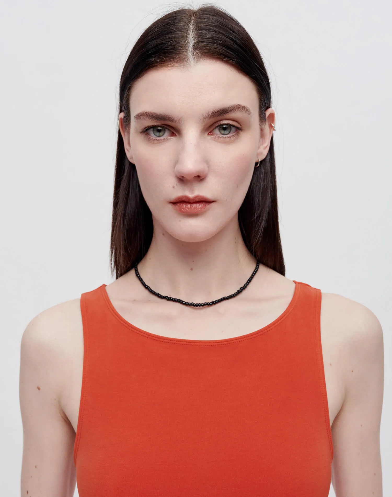 High Neck Bodysuit - Persimmon sold by Re/Done product image thumbnail 3