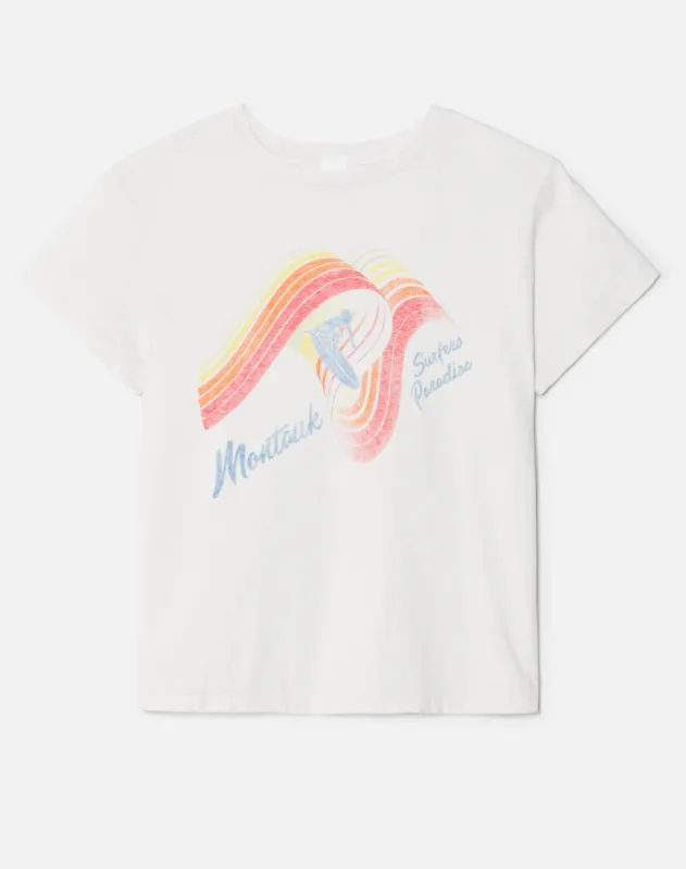 Classic "Montauk" Tee - Vintage White sold by Re/Done