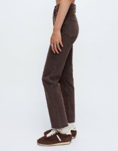 Comfort Stretch Ultra High Rise Stove Pipe - Washed Chocolate sold by Re/Done
