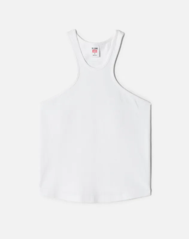 Racer Tank - Ivory sold by Re/Done