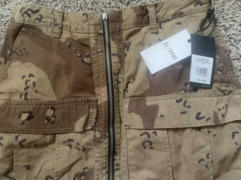Upcycled Cargo Skirt - Desert Camo sold by Re/Done product image thumbnail 4