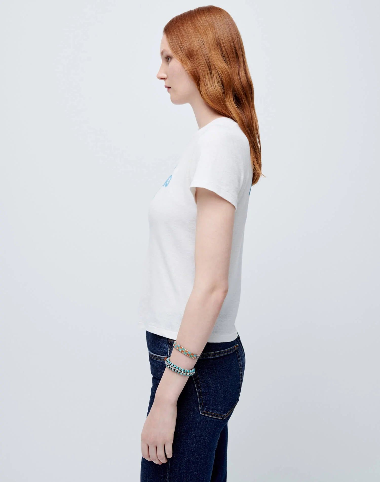 90s Baby "I'll Try Anything" Tee - Vintage White sold by Re/Done product image thumbnail 6