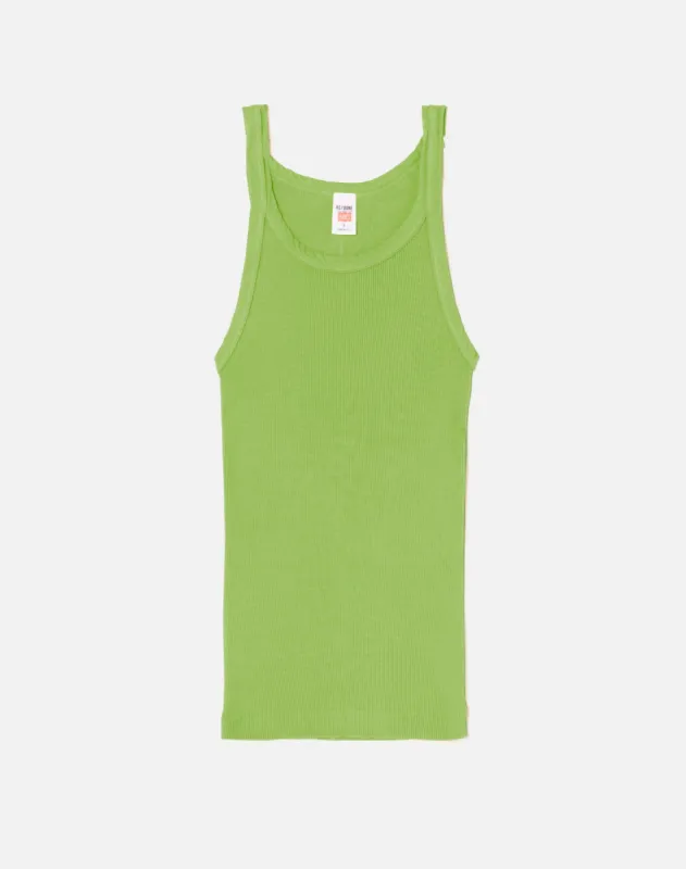 Hanes Ribbed Tank - Peridot made by Hanes