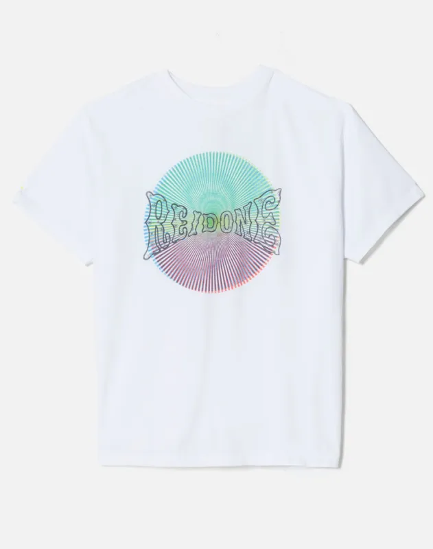 Classic "RE/DONE Spiral" Tee - Optic White made by Re/Done