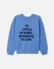 Upcycled "Snoopy Dancing" Sweatshirt in Heathered Blue - 11229725 sold by Re/Done