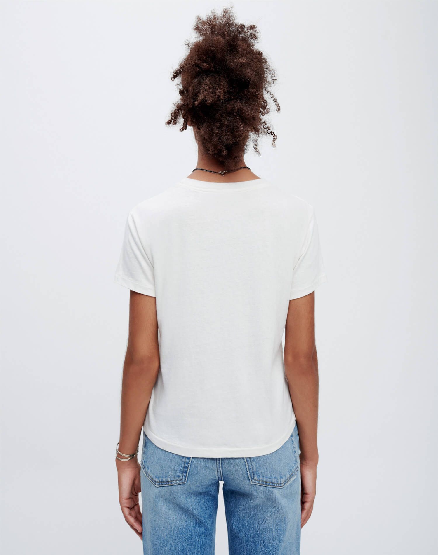 Classic "Montauk" Tee - Vintage White sold by Re/Done product image thumbnail 3