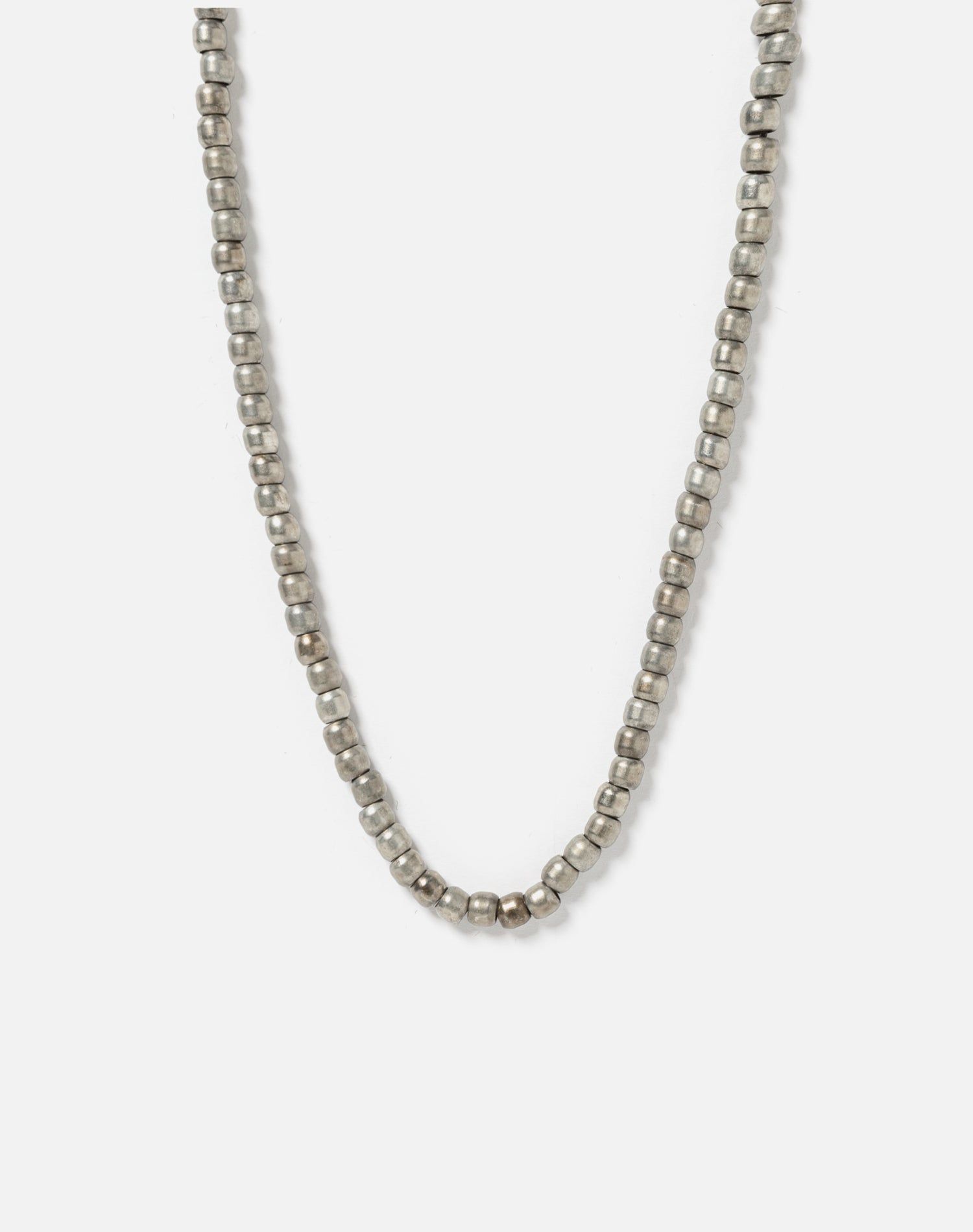 Silver Padre Beads On Leather Cord sold by Re/Done