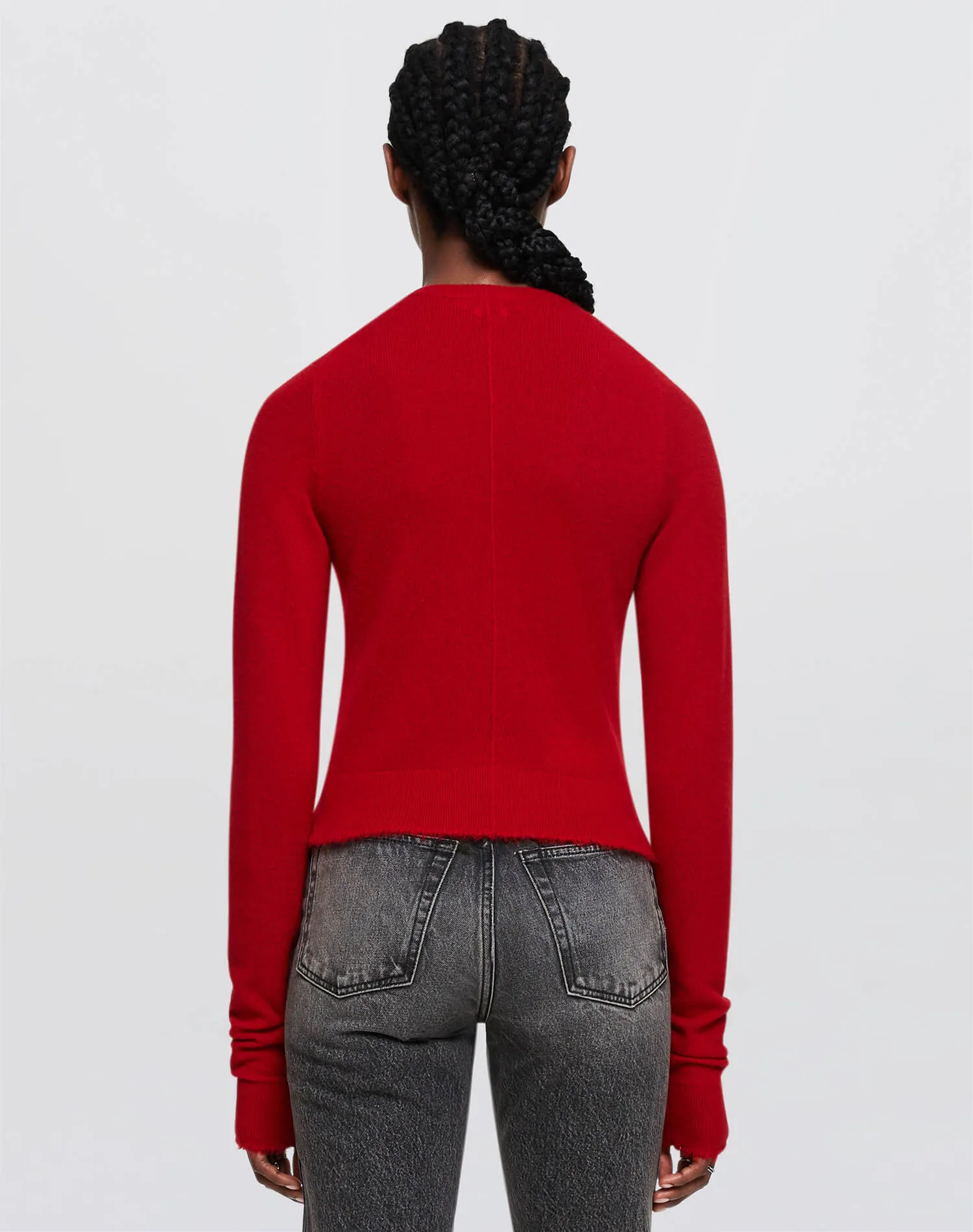 Cashmere Crewneck Cardigan - Fire sold by Re/Done product image thumbnail 5