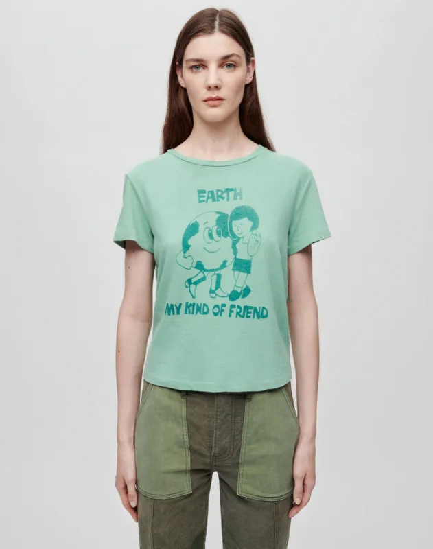 Classic "Earth" Tee - Seafoam sold by Re/Done