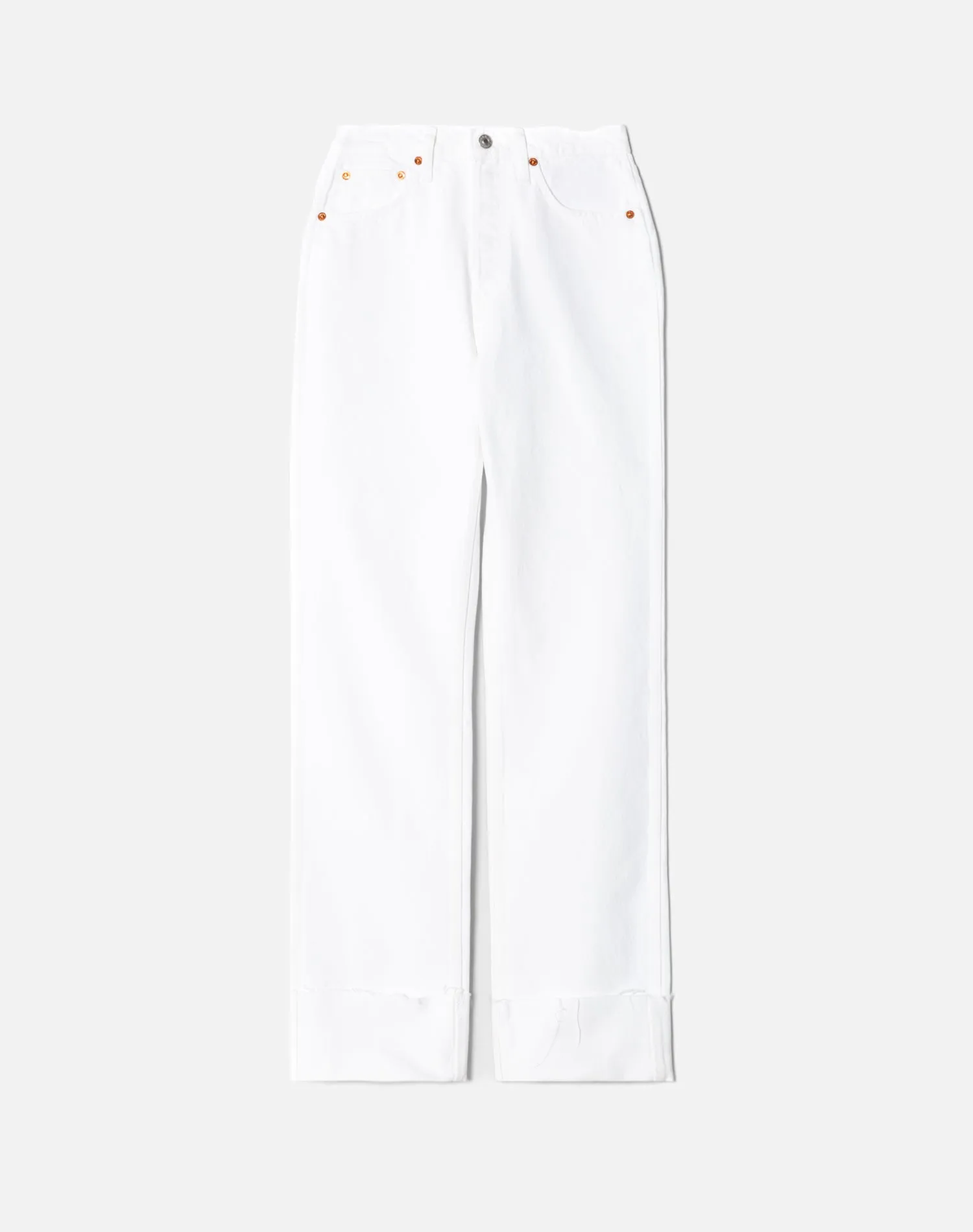 High Rise Loose Long - White sold by Re/Done