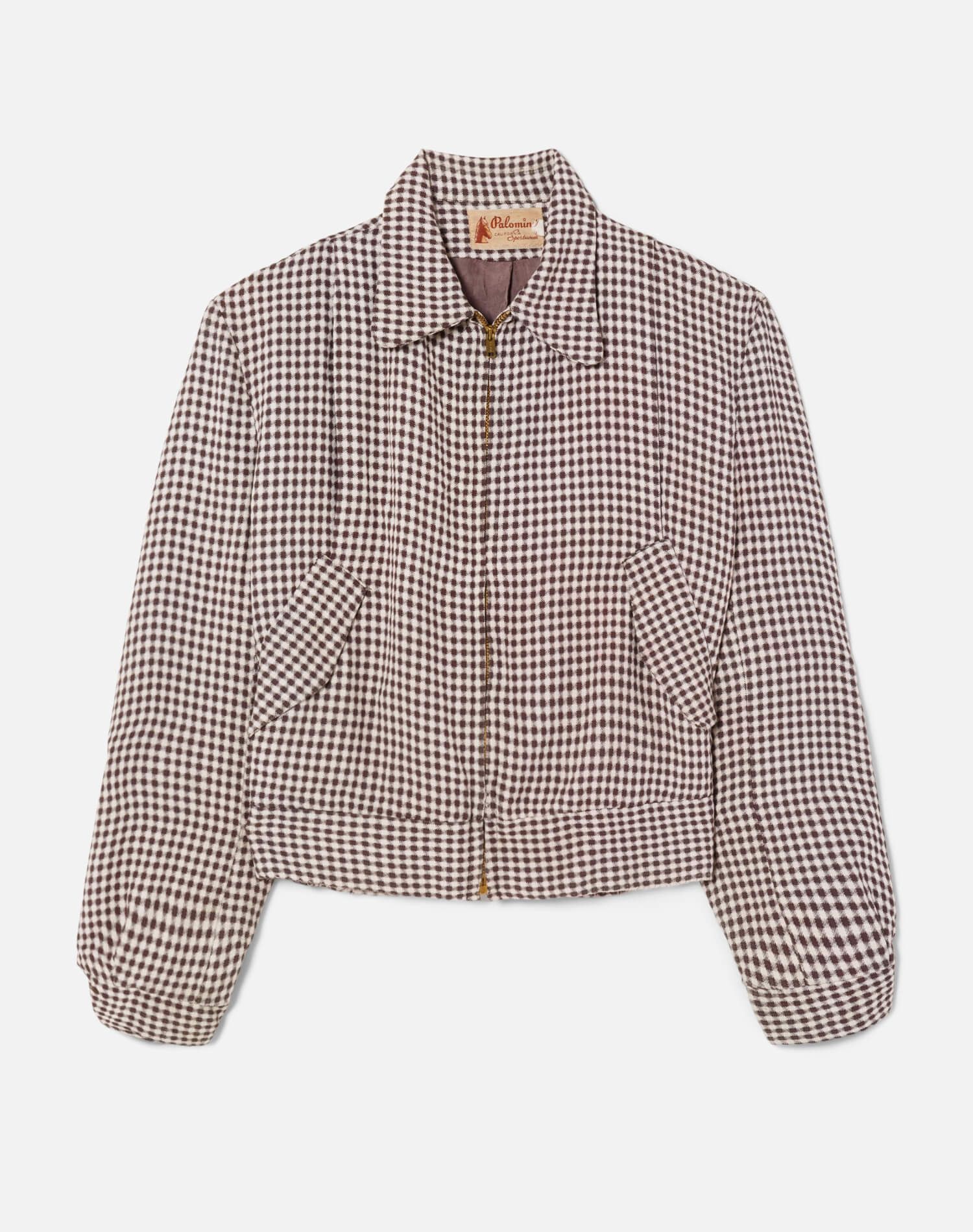 50s Gabardine Houndstooth Jacket - #10 sold by Re/Done