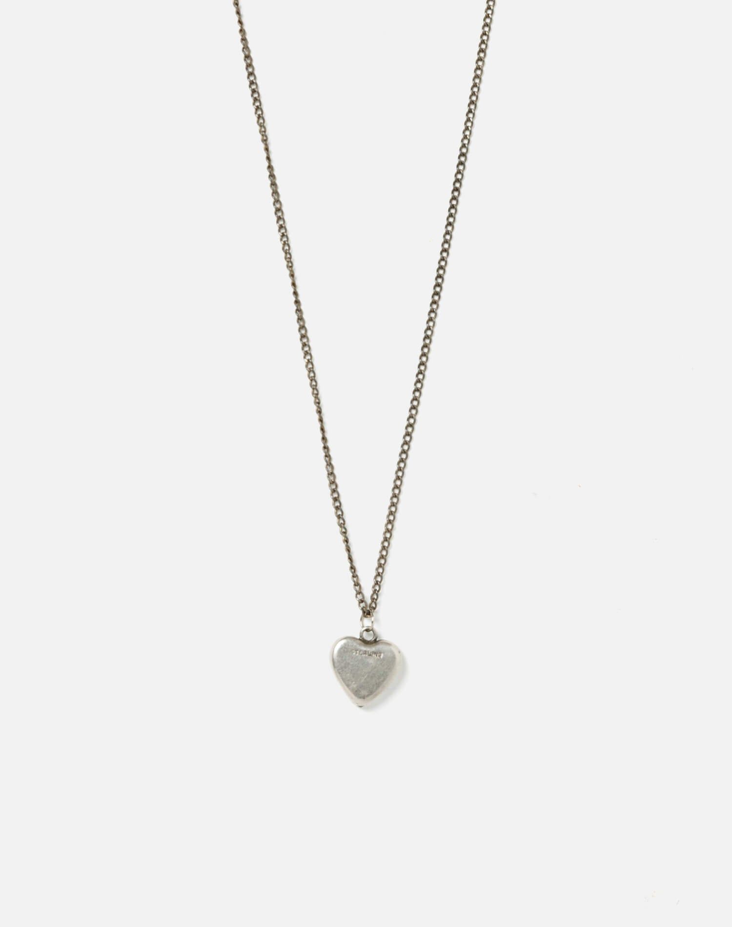 Sterling Sliver Heart Necklace - #50 sold by Re/Done