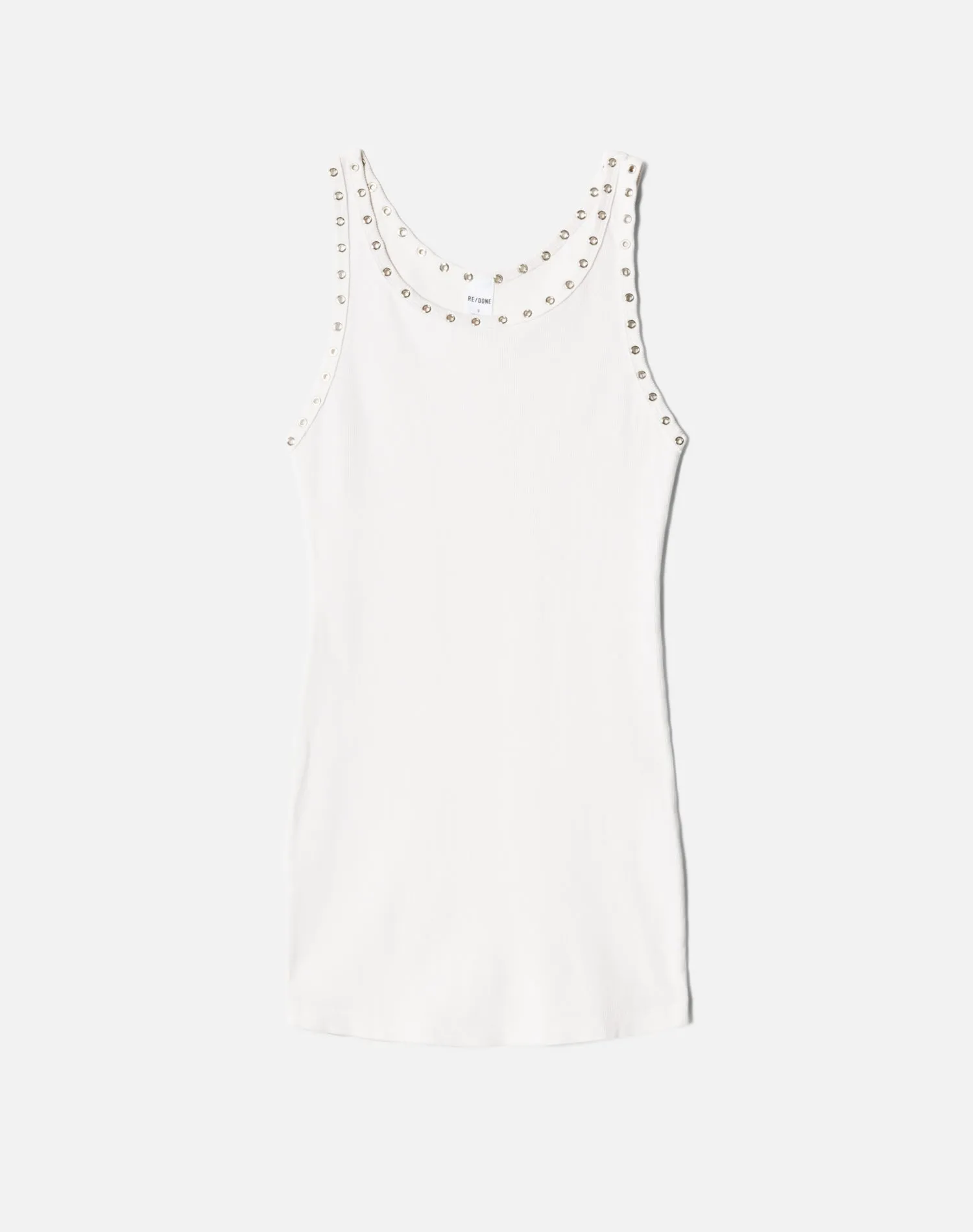 Eyelet Tank Dress - White sold by Re/Done