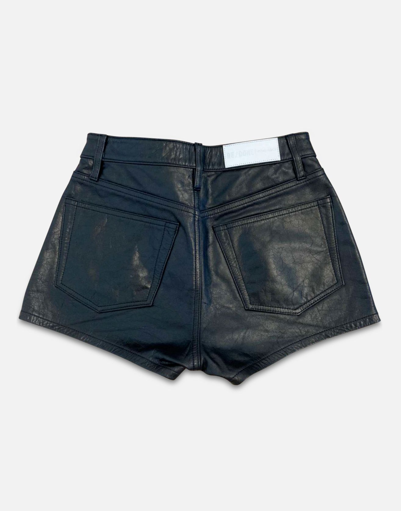 Leather Shorts - Black sold by Re/Done product image thumbnail 2