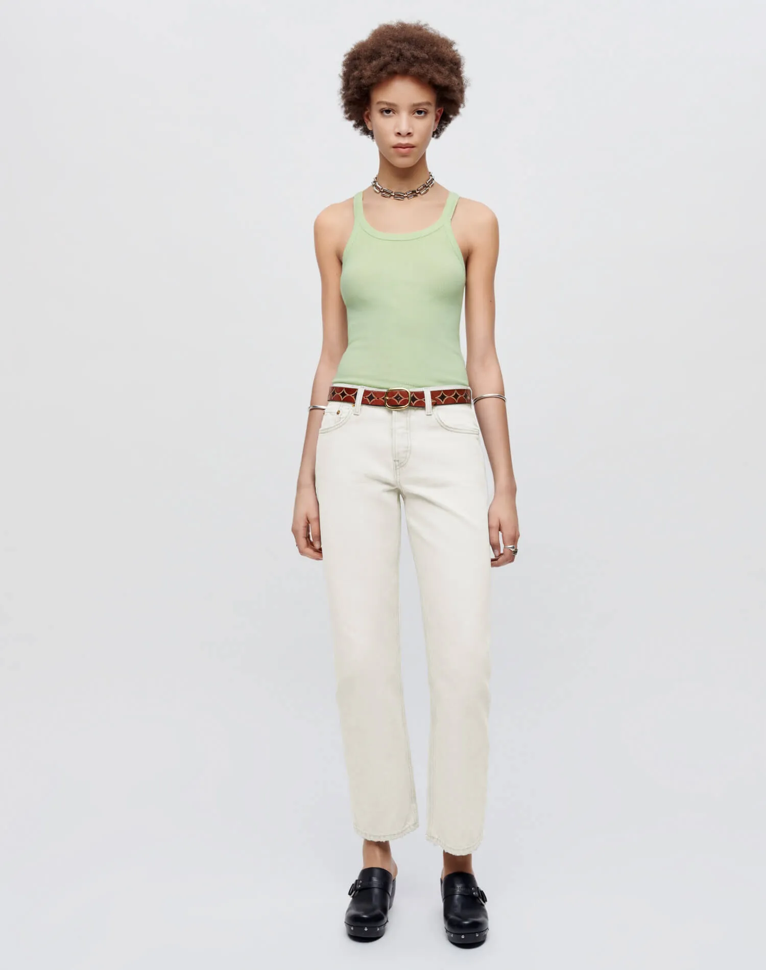 Easy Straight Crop - Vintage White sold by Re/Done product image thumbnail 2