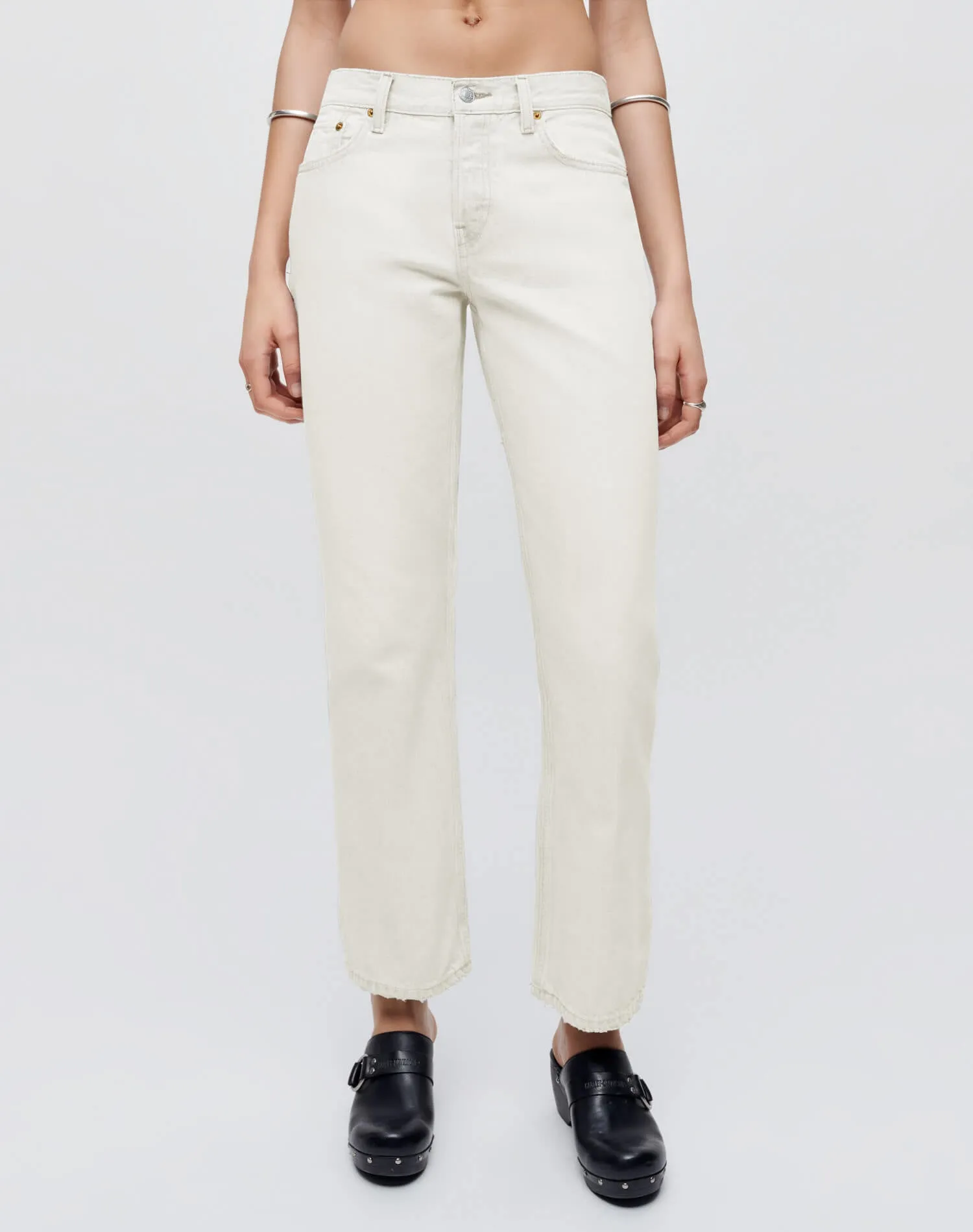 Easy Straight Crop - Vintage White sold by Re/Done