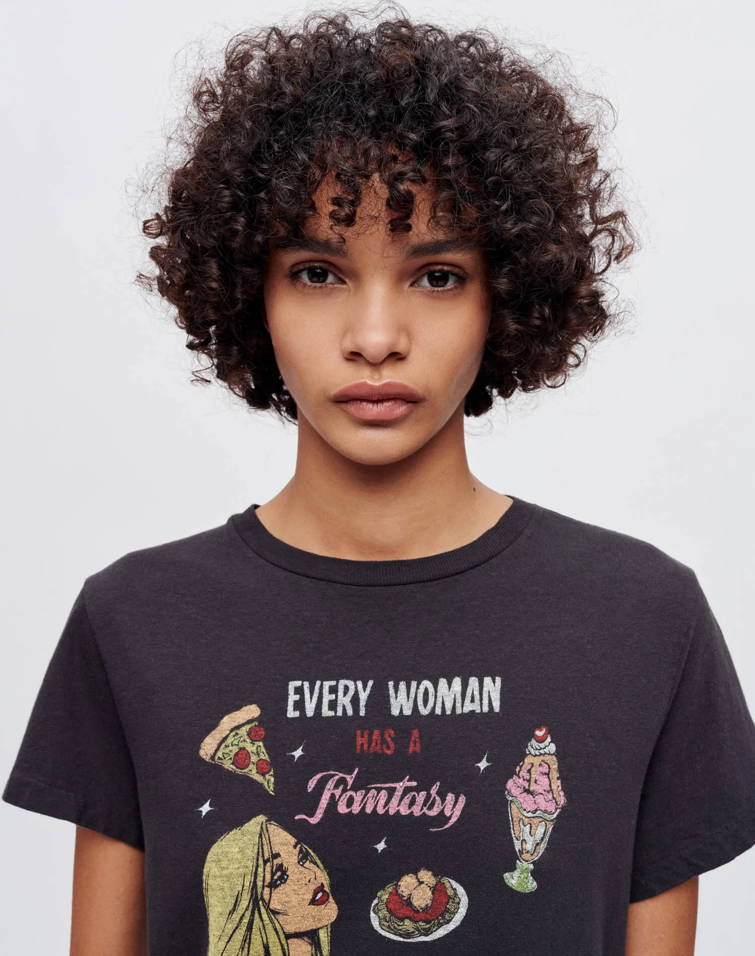 Classic "Fantasy" Tee - Washed Black sold by Re/Done product image thumbnail 3
