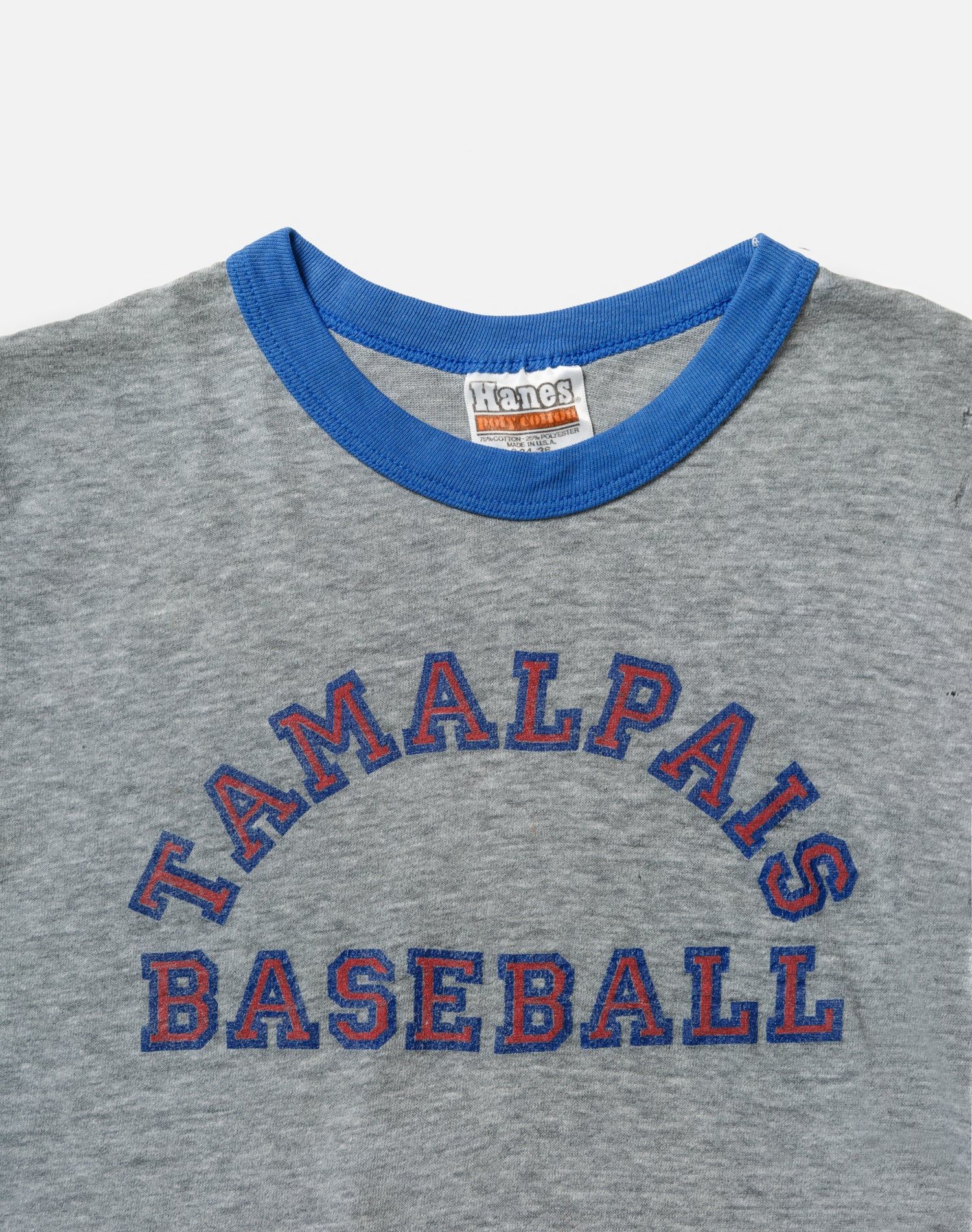 80s Hanes Tamalpais Baseball Tee -#35 sold by Re/Done product image thumbnail 3