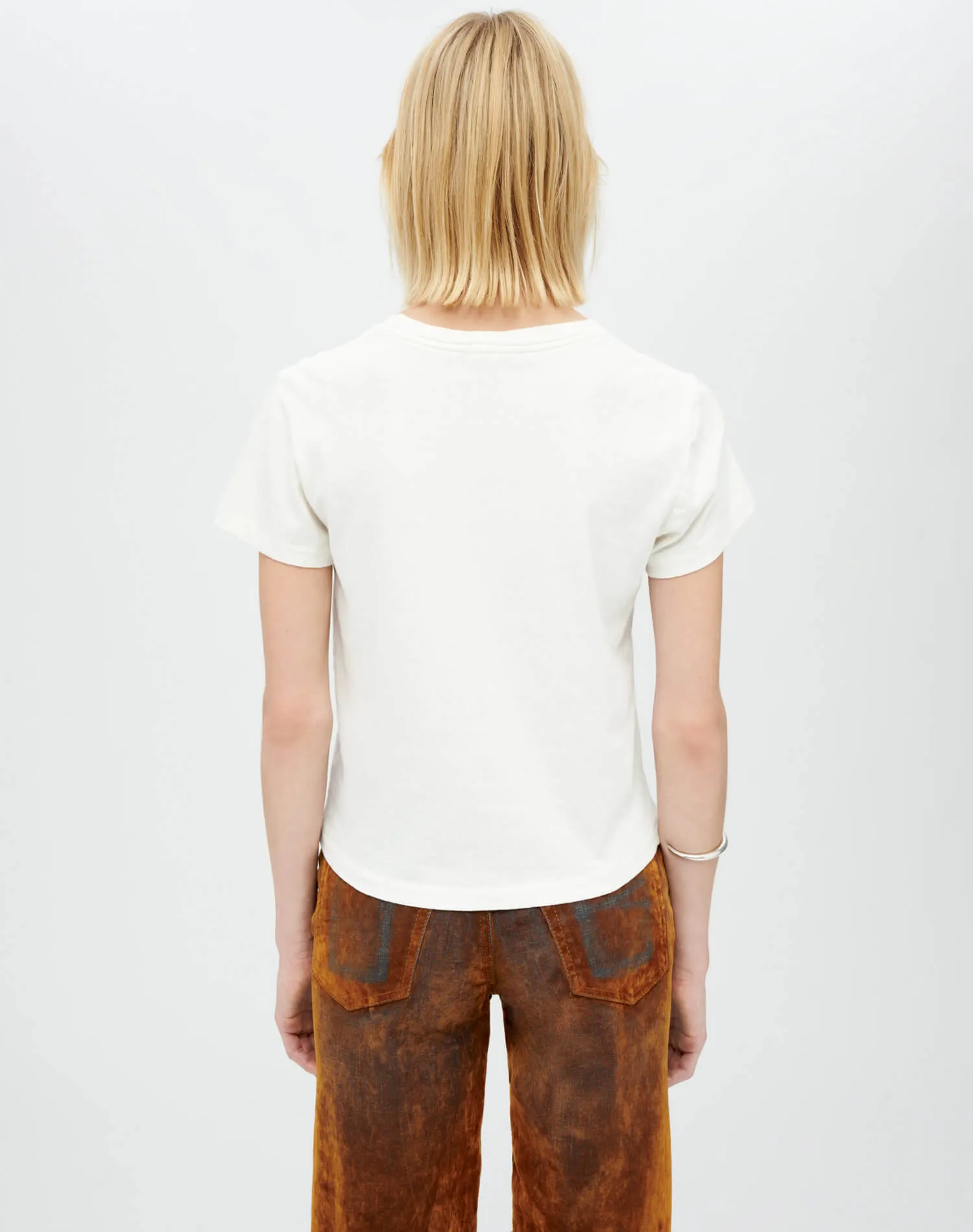 Classic "Simple Taste" Tee - Vintage White sold by Re/Done product image thumbnail 4