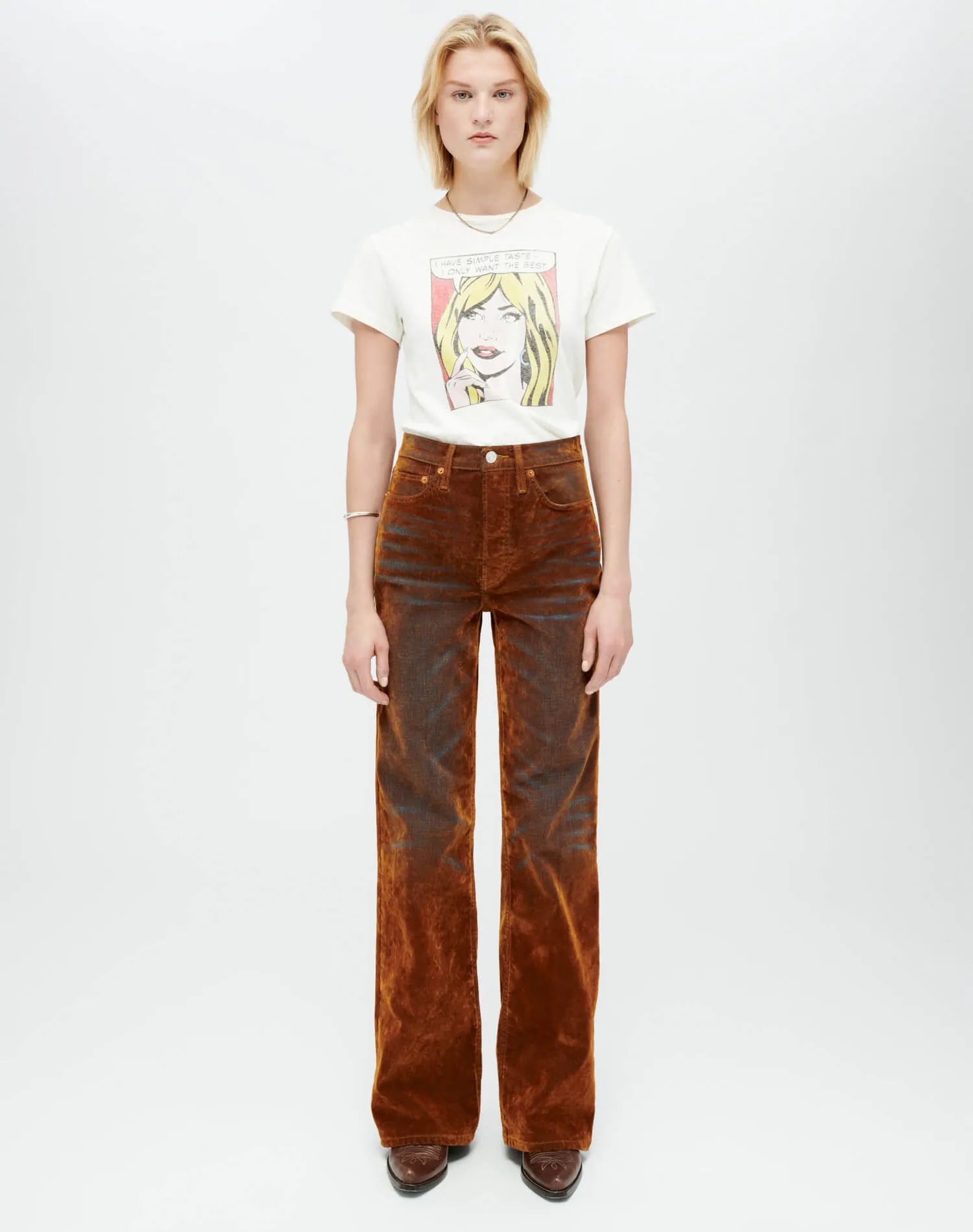 Classic "Simple Taste" Tee - Vintage White sold by Re/Done product image thumbnail 2