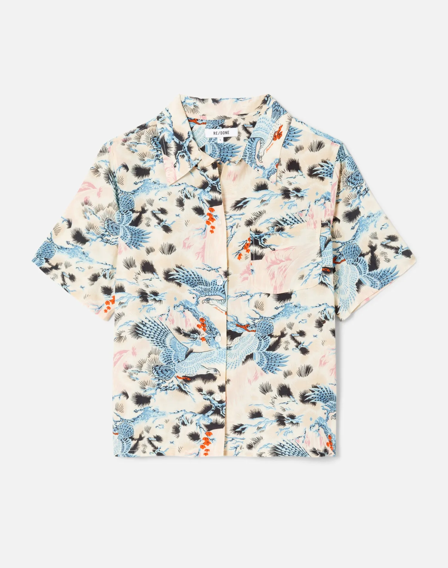 Hawaiian Shirt - Japanese Hawaiian Print sold by Re/Done