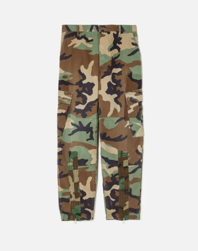 Upcycled Cargo - Olive Camo made by Re/Done